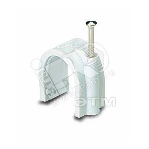 Зажим для плоского кабеля 8х3.5мм белый (200шт) | 05764 | ABB