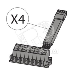 Разъём для подключения электрических аксессуаров X4 FOR PR222DS/P/PD T4..T6 F | 1SDA055060R1 | ABB