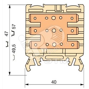 Клемма quick-connect HD2.5/6.3.3G.3G.1 - ABB
