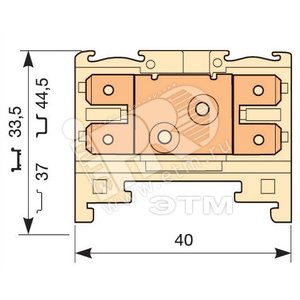 Клемма quick-connect HD6/8.2G.2G.1 - ABB