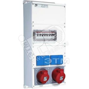 Бокс M32/1 с розетками, металл, IP44 (M32/1) - ABB