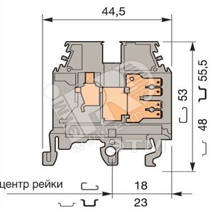 Клемма винтовая M4/6.2G 4мм.кв. - ABB