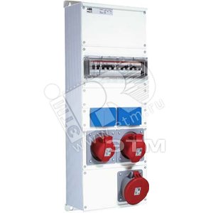 Бокс M63/1 с розетками, металл, IP44 (M63/1) - ABB
