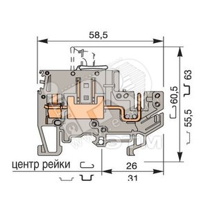 MA2,5/5.SNB-CPE Клемма винт 2,5мм.кв. - ABB