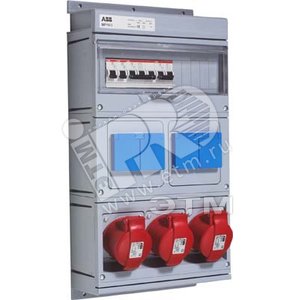 Бокс MP16/3 с розетками в сборе IP44 пластик (MP16/3) - ABB