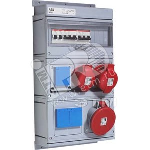 Бокс MP63 с розетками в сборе IP44 пластик (MP63) - ABB