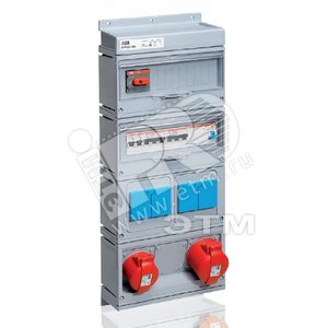 Бокс MPR32/1MS с розетками в сборе, IP44, пластик | 2CMA168984R1000 | ABB
