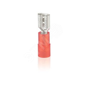 Наконечник кабельный с нейлоновой изоляцией разъем двойного обжатия (мама) 0,5-1,5 ширина5 (100шт)