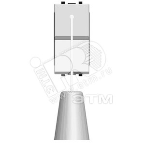 ABB Zenit Альп. белый Выключатель кнопочный со шнурком (1 мод) | N2148 BL  | 2CLA214800N1101 | ABB - ABB