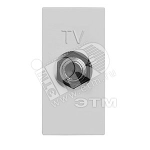 Zenit Розетка TV одиноч., серебр. - ABB