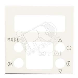 Zenit Накладка для мех-ма электр. терморег. 8140.5,2 мод., альп. белый