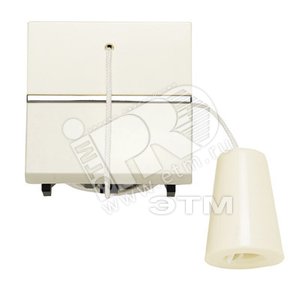 ABB Zenit Альп. белый Выключатель кнопочный со шнурком, (2 мод) | N2248 BL  | 2CLA224800N1101 | ABB