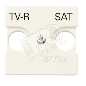 Накладка для TV-R-SAT розетки, 2-модульная, серия Zenit, цвет шампань - ABB