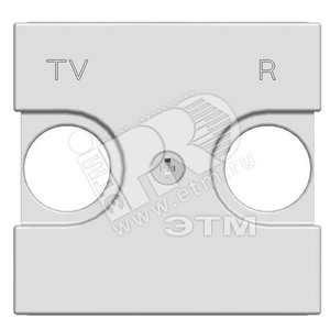 ABB Zenit Серебряный Накладка для TV-R розетки, (2 мод) | N2250.8 PL  | 2CLA225080N1301 | ABB - ABB