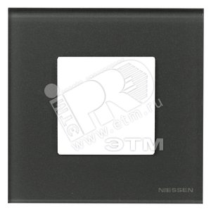 ABB Zenit Стекло Графит Рамка 1-я (2мод) | N2271 CF  | 2CLA227100N3801 | ABB - ABB