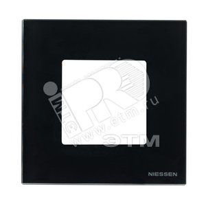 ABB Zenit Стекло Черное Рамка 1-я (2мод) | N2271 CN  | 2CLA227100N3101 | ABB - ABB