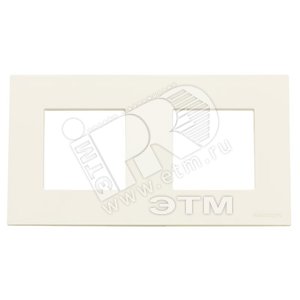 ABB Zenit Альп. белый Рамка 2-я (2+2 мод) | N2272 BL | 2CLA227200N1101 | ABB - ABB