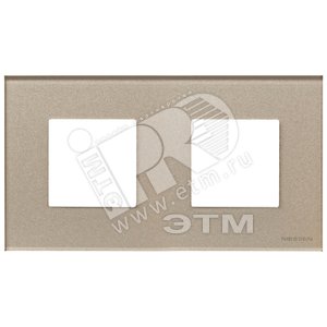 ABB Zenit Стекло Брызги шампанского Рамка 2-я (2+2 мод) | N2272 CH  | 2CLA227200N3901 | ABB - ABB