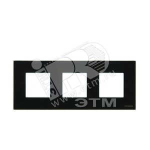 ABB Zenit Стекло Черное Рамка 3-я (2+2+2 мод) | N2273 CN  | 2CLA227300N3101 | ABB - ABB