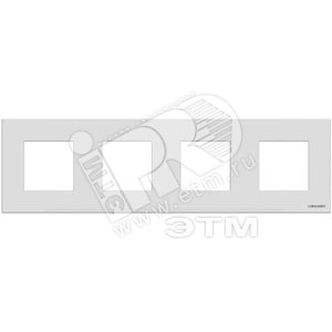Zenit Рамка 4 поста белая (N2274 BL) - ABB