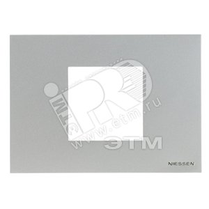 Zenit Рамка итальянского стандарта на 2 мод.,серебр.