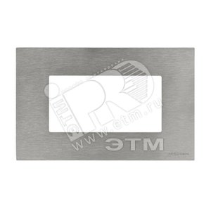 ABB Zenit Сталь Рамка итальянский стандарт на 4 модуля | N2474 OX  | 2CLA247400N4001 | ABB - ABB