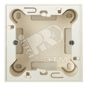 Zenit Цоколь наружный на 1-2 модуля без рамки альпийский белый (N2991 BL) - ABB