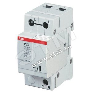 Огран.перенапряж.OVR T1+2 25 255 TS | 2CTB815101R0300 | ABB - ABB