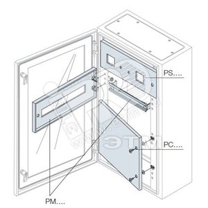 Панель для измер.приборов 185х600мм ВхШ для шкафов SR