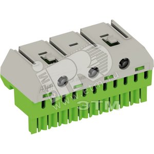 Клеммник самозажимной PE 14x4+4x25мм ZK144G|1SPE007715F9715| ABB