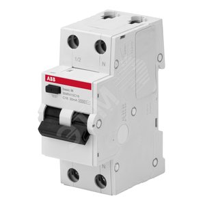 Выключатель автоматический дифференциального тока 1P+N 20А C 4.5kA 30мA AC BMR415C20