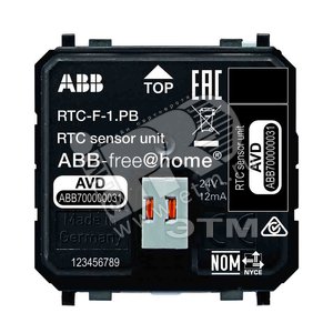 RTC-F-1.PB Терморегулятор комнатный free@home, Zenit | 6220-0-0276 | 2CKA006220A0276 | ABB - ABB