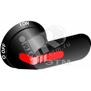 Ручка OHB65J6E-RUH (черная) с символами на русском ОТ160...250 | 1SCA100231R1001 | ABB