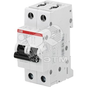 Выключатель автоматический двухполюсный S202 40А C 6кА (S202 C40) | 2CDS252001R0404 | ABB