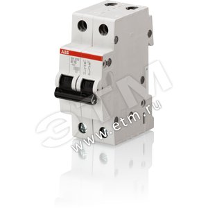 Выключатель автоматический двухполюсный SH202L 50А C 4,5кА (SH202L C50) | 2CDS242001R0504 | ABB - ABB