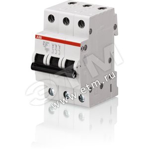 Выключатель автоматический трехполюсный SH203L 25А C 4,5кА (SH203L C25) | 2CDS243001R0254 | ABB - ABB