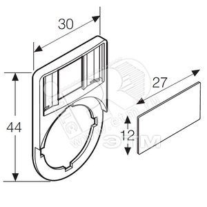 Держатель шильдика MA6-1060 (кнопочные посты) | 1SFA611930R1060 | ABB