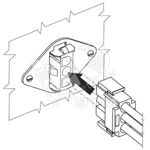 Разъём штепсельный для вторичных цепей съемного выключателя PLUG-SOCKET 3PIN T1...T6 | 1SDA051364R1 | ABB - ABB