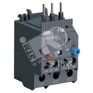 Реле перегрузки тепловое T16-10 диапазон уставки 7.6А+10А для контакторов типа B6/B7
