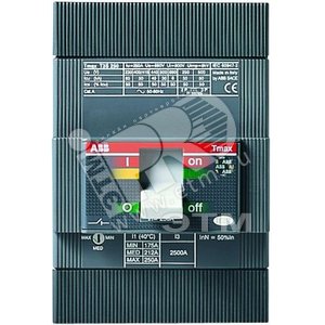 Выключатель автоматический XT3N 250 TMG 125-400 4pF F InN=100% - ABB
