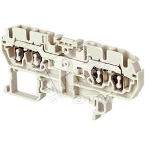 Клемма пружинная D1.5/4.4L 1.5мм.кв. серая - ABB