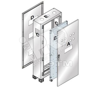 Створка двери с перекрытием 2000х600 нержавеющая сталь