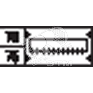 Пластрон с прорезями 1ряд/1 рейка | AS11 | ABB