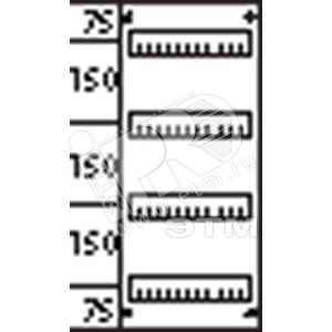 Пластрон глухой 1ряд/4 рейки - 150мм | AG214 | ABB