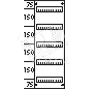 Пластрон глухой 1ряд/5 реек - 150мм | AG215 | ABB