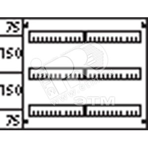 Пластрон AS223 450х500мм (2ряда, 3рейки) - ABB