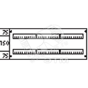 Пластрон с прорезями 3ряда/2 рейки-150мм - ABB