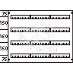 Пластрон глухой 3ряда/4 рейки -150мм | AG234 | ABB - ABB