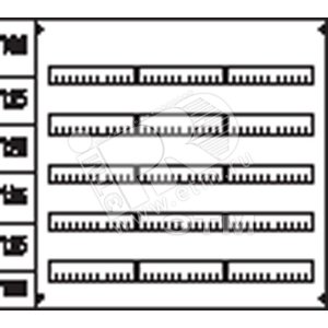 Пластрон с прорезями 3ряда/5 реек | AS35 | ABB