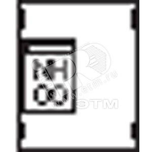 Пластрон для 1 NH00 1ряд/2 рейки | AG71 | ABB